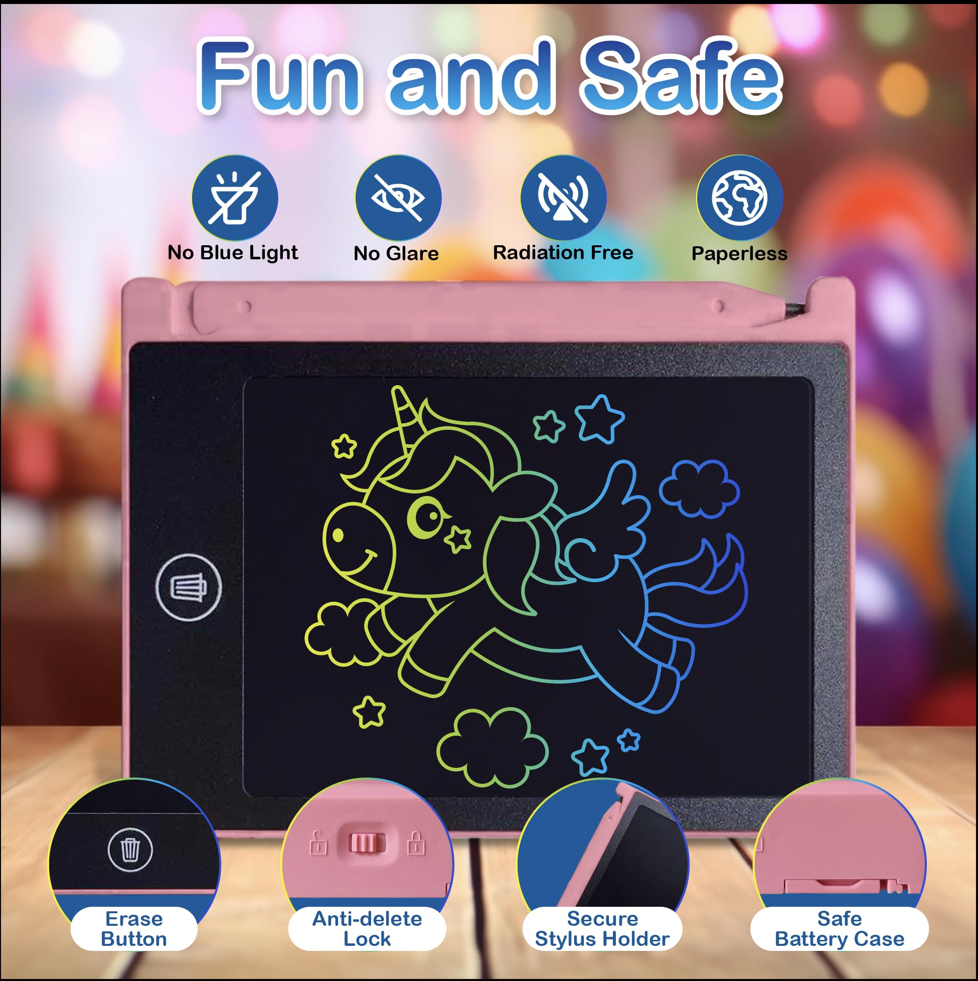Playtapus Party Favor Mini LCD Writing Tablet – 24 Pack, 4.5-Inch Doodle Boards for Kids