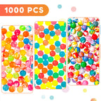 Pllieay 1000pcs Bouncy Balls Bulk - 20mm Colorful Mixed Styles for Party Favors & Gifts
