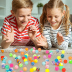 Pllieay 1000pcs Bouncy Balls Bulk - 20mm Colorful Mixed Styles for Party Favors & Gifts