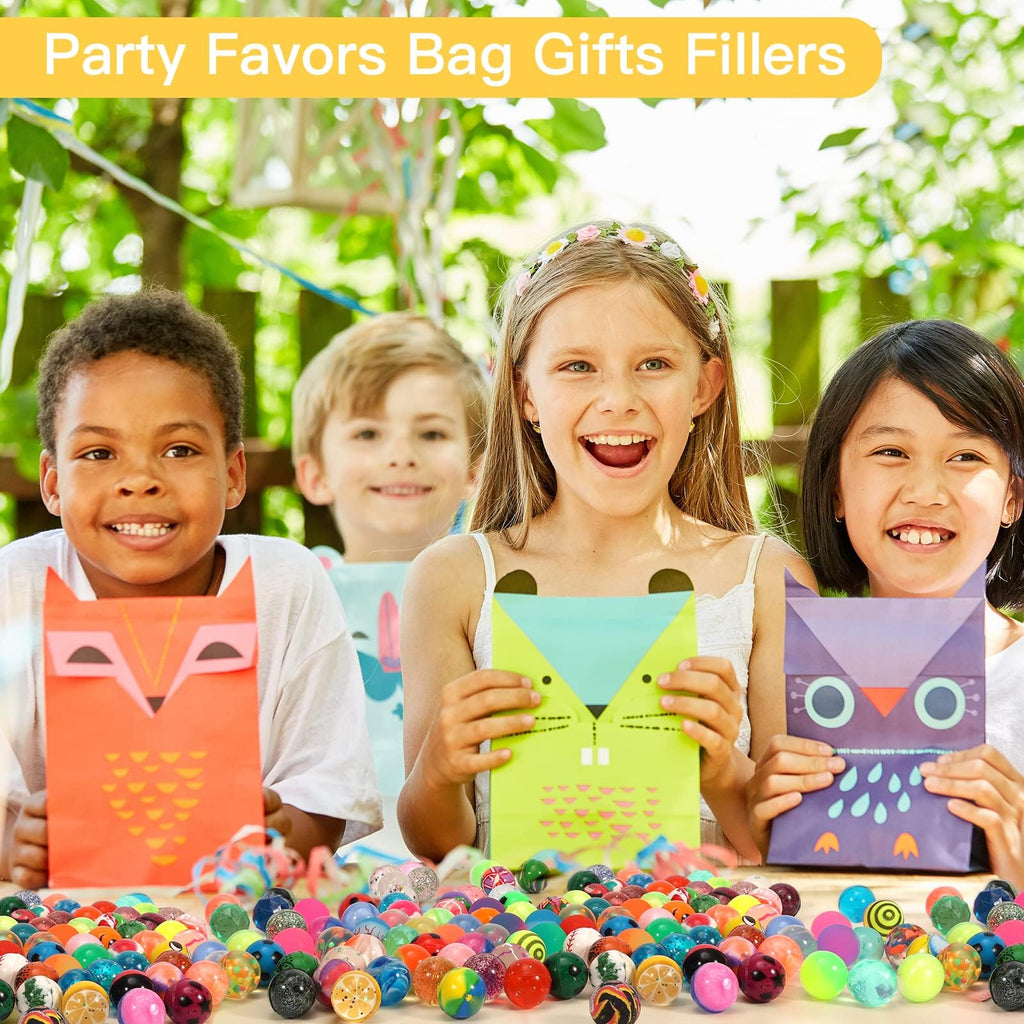 Pllieay 264-Piece Bouncy Balls Bulk | 27mm Mixed Color Rubber Balls for Party Favors, Prizes, Gifts