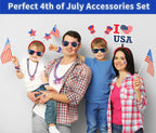 PLOUGVI 188PCS 4th of July Accessories Set | Patriotic Party Favors & Decorations