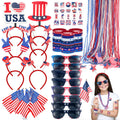 PLOUGVI 188PCS 4th of July Accessories Set | Patriotic Party Favors & Decorations