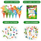 PLOUGVI 320-Piece Dinosaur Party Decorations & Favors Set