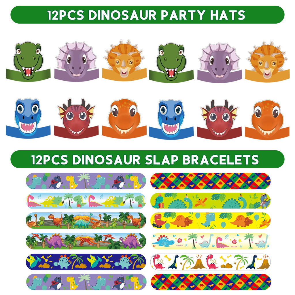 PLOUGVI 320-Piece Dinosaur Party Decorations & Favors Set