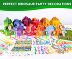 PLOUGVI 320-Piece Dinosaur Party Decorations & Favors Set