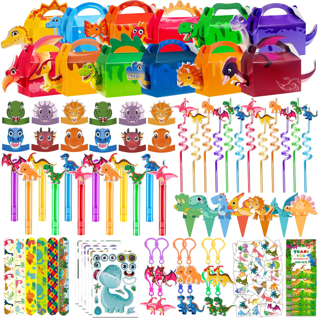 PLOUGVI 320-Piece Dinosaur Party Decorations & Favors Set
