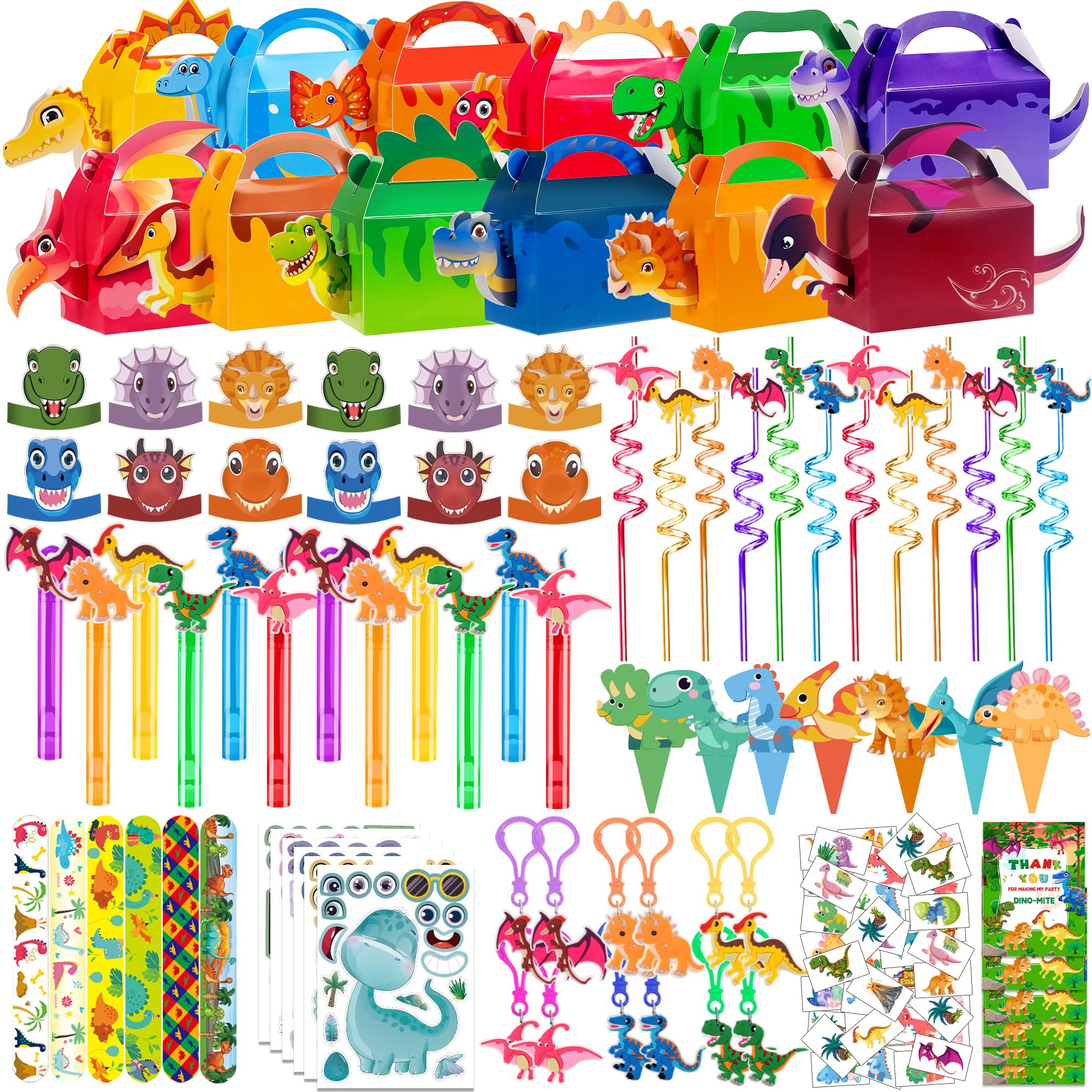 PLOUGVI 320-Piece Dinosaur Party Decorations & Favors Set