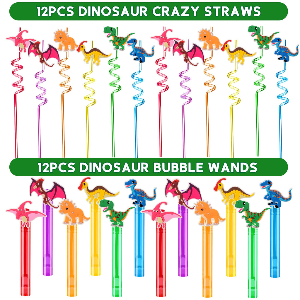 PLOUGVI 320-Piece Dinosaur Party Decorations & Favors Set