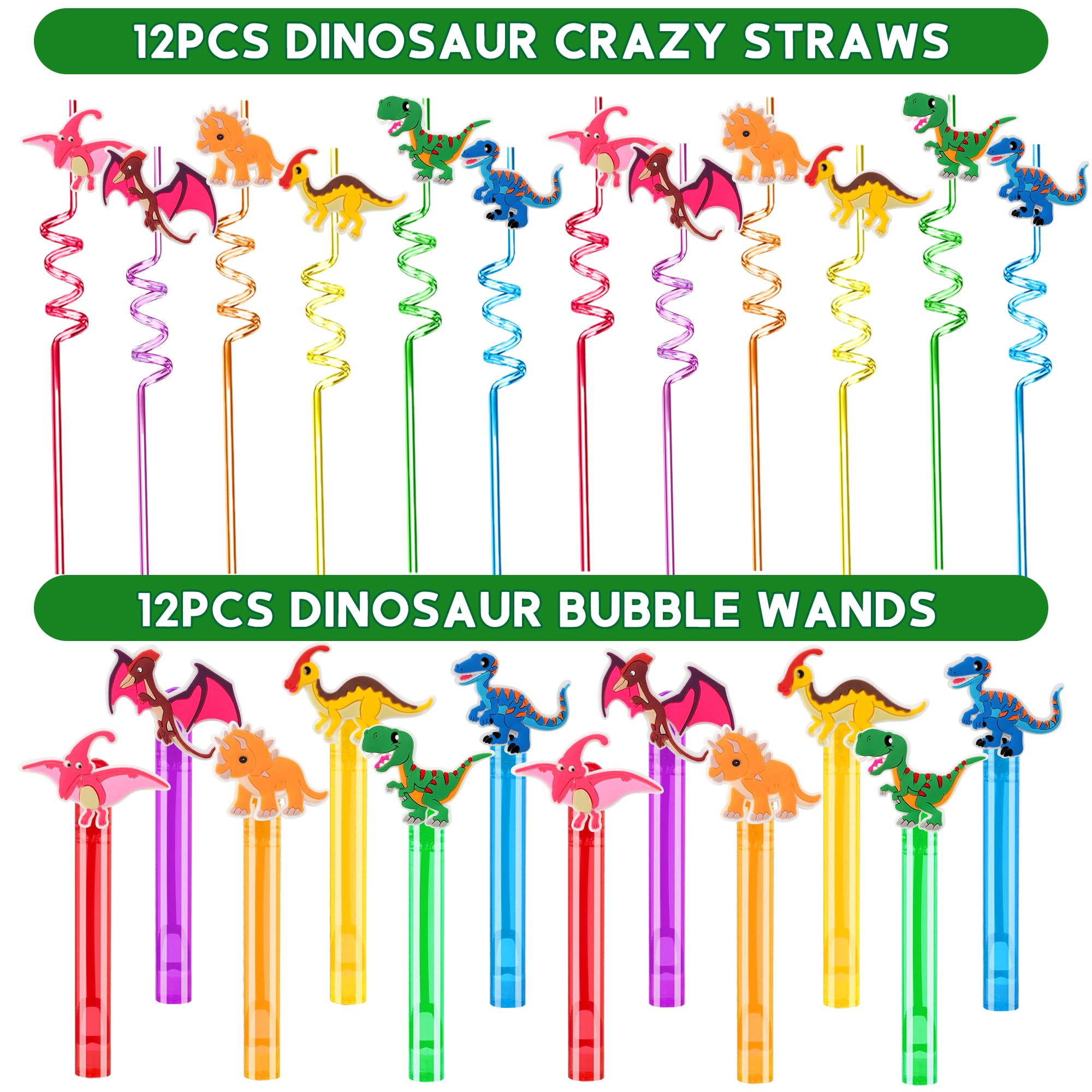 PLOUGVI 320-Piece Dinosaur Party Decorations & Favors Set