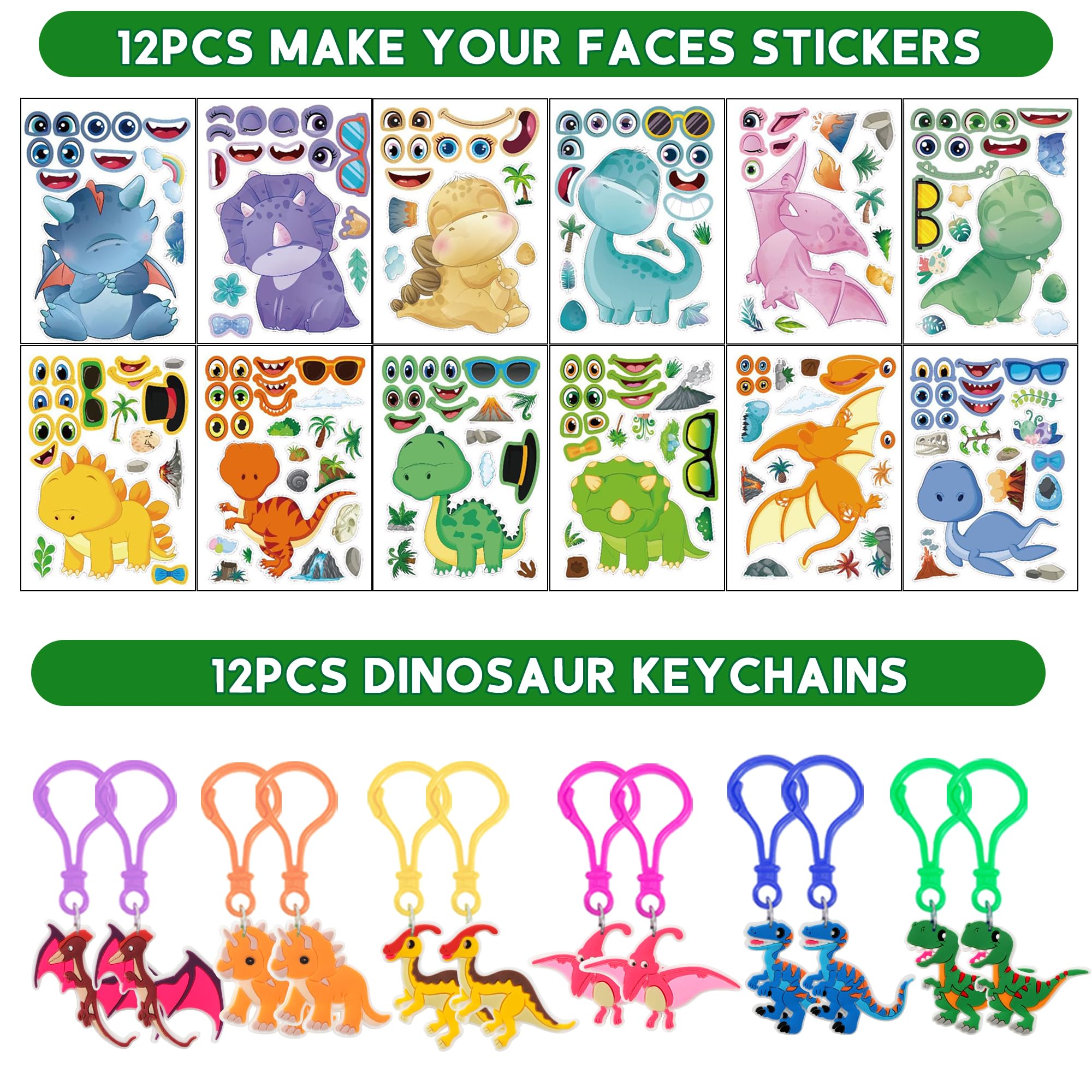 PLOUGVI 320-Piece Dinosaur Party Decorations & Favors Set