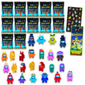 P.M.I. Among Us Party Favors Pack: 12 Blind Bags, Crewmate Figures & Stickers