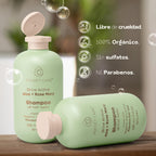 PocketCare Organic Shampoo – Artisanal Aloe Pulp, Rosemary & Natural Nutrients | Hydration & Hair Support 325ml