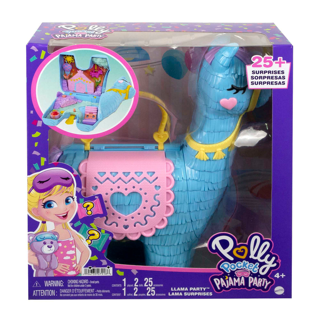 Polly Pocket Pajama Party Playset – 25 Surprises, 2 Dolls