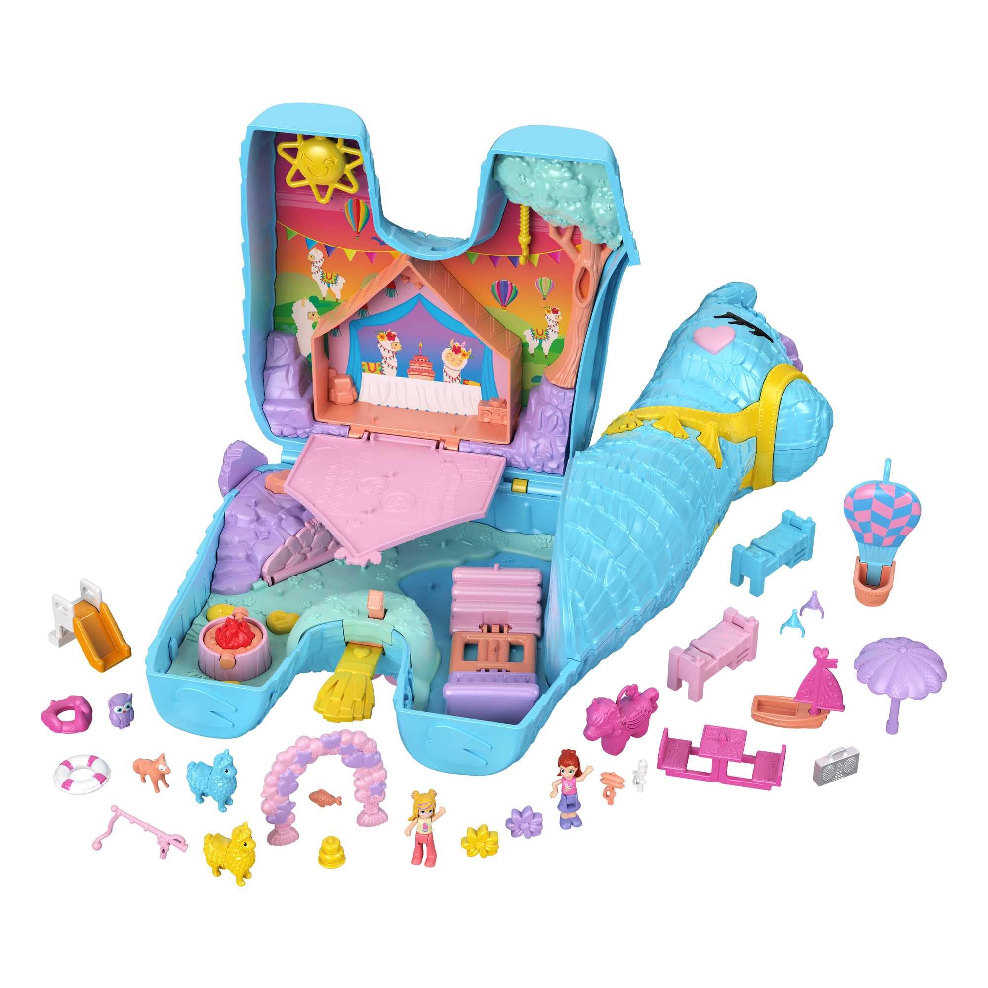 Polly Pocket Pajama Party Playset – 25 Surprises, 2 Dolls
