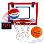 Pop-A-Shot Super Slam Over the Door Mini Basketball Hoop – 2 Balls, Pump, Breakaway Rim, Shatter-Resistant Backboard