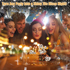 PORANDIA 23-Piece Disco Ball Cupcake Toppers – Happy Birthday Topper Set for Retro 70s Party Decor