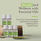 Pranarom Top 5 Essential Oil Kit (5-Pack) - Lavender, Peppermint, Tea Tree, Eucalyptus, Lemongrass - 100% Pure Organic Oil (USDA & ECOCERT)