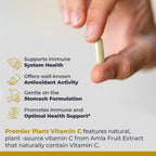 Premier Research Labs Vitamin C Supplement — Natural Whole-Food Vitamin C with Bioflavonoids & Organic Ingredients, 60 Vegetarian Capsules