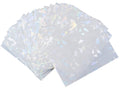 Premium Preferred Protection 100 White Holographic Card Sleeves – Standard Size, Fits Pokemon, MTG, Metazoo