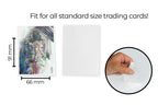 Premium Preferred Protection 100 White Holographic Card Sleeves – Standard Size, Fits Pokemon, MTG, Metazoo