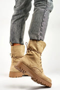 PRIMO women charming black suede baggers boots