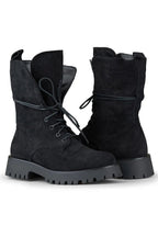 PRIMO women charming black suede baggers boots