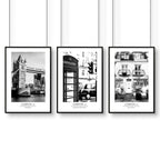 Set of 3 Prints for Living Room | London Wall Art