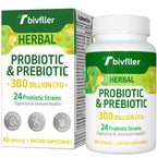 Probiotics for Women and Men | 300B CFU, 24 Strains, 15 Organic Herbs, 2 Month Supply