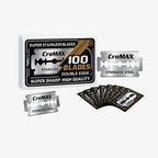 CroMAX Stainless Steel Double Edge Razor Blades – 10 Pack