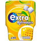6 x Extra Refreshers Tropical Chewing Gum Bottle - 30PCE
