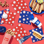 PTECDROTS 100 Pcs Baseball Napkins – Disposable 13x13 Inch Party Decor for Sports Fans
