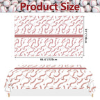 PTECDROTS 2-Pack Baseball Tablecloths – 51x86 in Rectangular Disposable Table Covers, Baseball Pattern