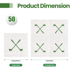 PUEVENYI 50-Pack Golf Paper Napkins 13x13 Inches – Disposable Luncheon & Cocktail Napkins for Golf Theme Parties