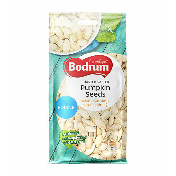 Bodrum Roasted Salted Pumpkin Seeds Edirne (Kavrulmus Tuzlu Kabak Cekirdegi) 150g