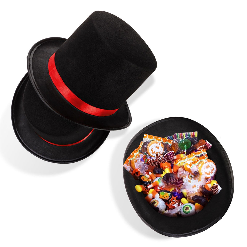 Pumtus 3 Pack Black Felt Top Hat for Kids – Retro Costume & Party Hat