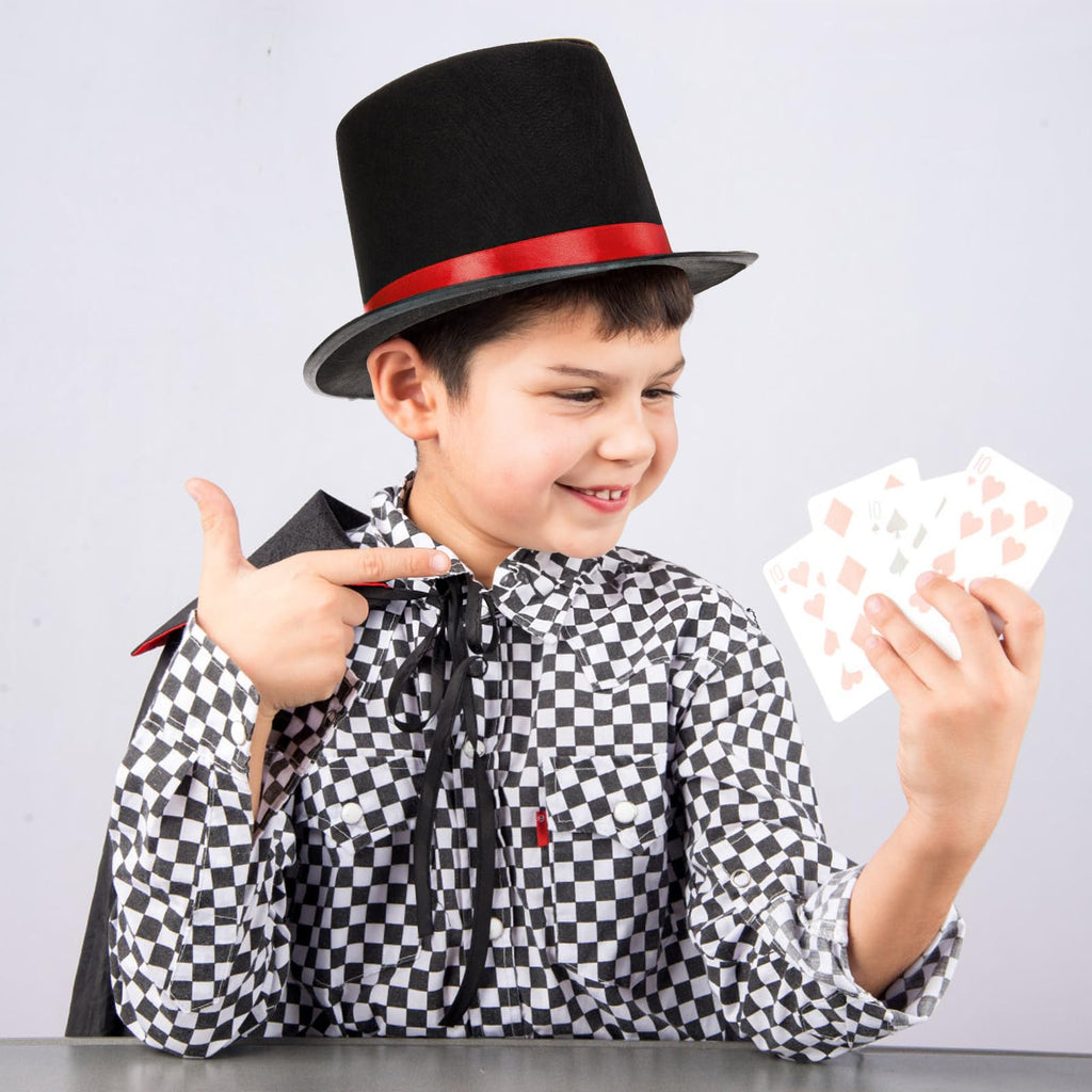 Pumtus 3 Pack Black Felt Top Hat for Kids – Retro Costume & Party Hat