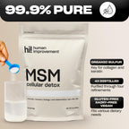 Pure MSM Powder | 99.9% Pure Organic Sulfur | Skin, Hair & Nails Support | Made in USA