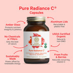 Pure Radiance C – Organic Vitamin C Capsules (90 Count) | Whole Food Vitamin C from Camu Camu & Acerola