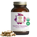 Pure Synergy SuperPure Resveratrol Extrakt | Bio Trans-Resveratrol mit Traubenpolyphenolen - 60 Kapseln