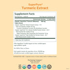 Pure Synergy SuperPure Turmeric Extract | Organic Curcumin 500 mg | 60 Capsules