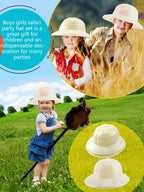 Puteraya 36 Pcs Kids Safari Party Hats Bulk – Jungle Explorer Hats