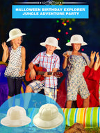 Puteraya 36 Pcs Kids Safari Party Hats Bulk – Jungle Explorer Hats