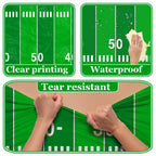 Pymurod Football Field Tablecloth 54x108 in – 3 Pack Disposable Game Day Decor