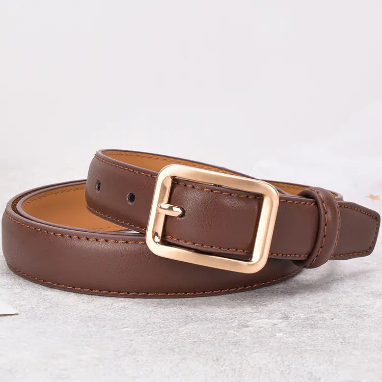 Classic Women’s Leather Belt | 2.3 cm Pin Buckle