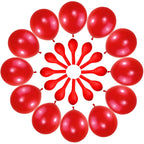 QIKOOLAA 120 Pack Pearl Red Balloons – 12 Inch Royal Red Latex Party Balloons