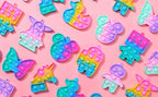 Qinline 24 Pack Unicorn Pop Fidget Toys with Gift Cards – Easter Kids Party Favors