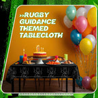 Qinyoung 4-Piece Basketball Tablecloth Set | Disposable PVC Covers 108 x 54 in