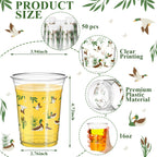 Qinyoung 50 Pcs 16 oz Mallard Duck Cups – Disposable Party Cups for Hunting Theme Celebrations
