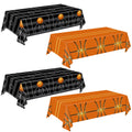 QIYANPAX 4-Piece Basketball Tablecloth Set — 54 x 108 in Plastic Table Covers for Parties