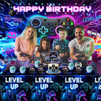 QIYANPAX 4-Pack Video Game Tablecloths – 54 x 108 in, Waterproof Party Decor